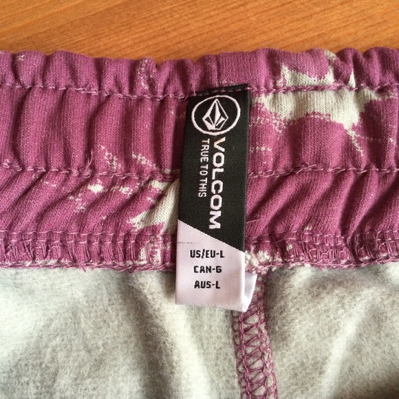 Volcom Men's Vamo Fleece Purple Sweatpant Size M,L - Picture 12 of 12